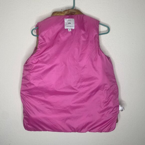 Free Assembly Womens XS Puffer Vest Camouflage & Pink Lightweight - Picture 5 of 9